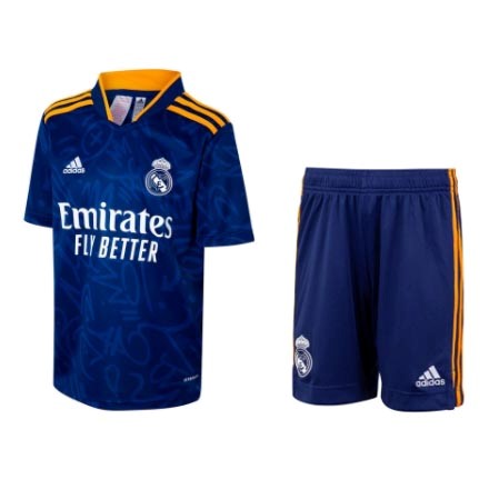 Camiseta Real Madrid Replica Segunda Ropa Niño 2021/22